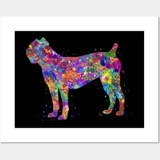 Cane corso dog watercolor Posters and Art